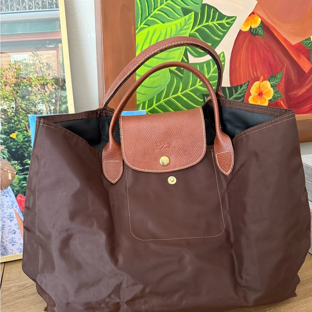 Longchamp medium brown Tote Bag